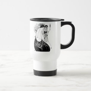 Peacock Skirt Beardsley Art Nouveau Travel Mug