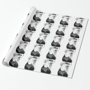 Peacock Skirt Beardsley Art Nouveau Wrapping Paper