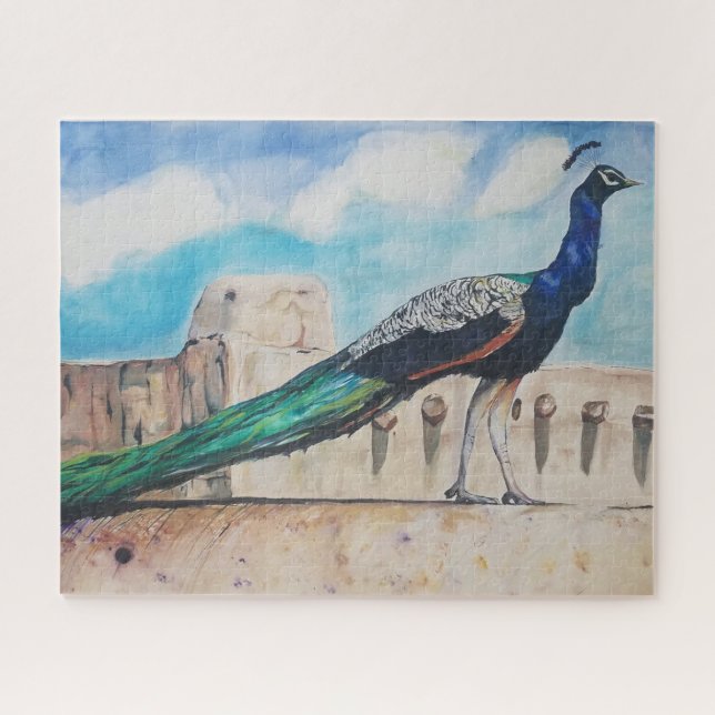 Peacock Sky Jigsaw Puzzle (Horizontal)