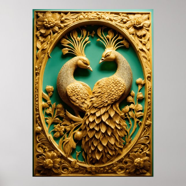 Peacock Splendor - Bring Nature Indoors Poster (Front)