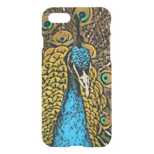 Peacock Splendor Illustration iPhone SE/8/7 Case