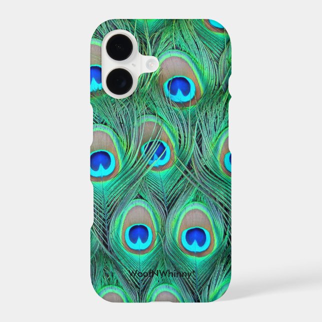 Peacock Splendor Iphone Case (Back)