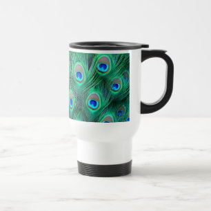 Peacock Splendor Travel Mug