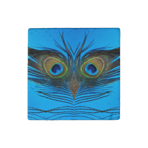 Peacock Stone Magnet
