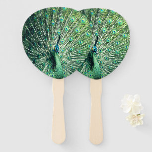 Peacock Strut  Hand Fan