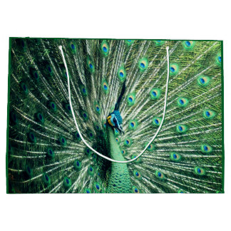 Peacock Strut  Large Gift Bag