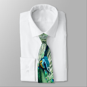 Peacock Strut Neck Tie