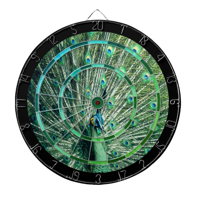 Peacock Strut Regulation Dart Board (Front)