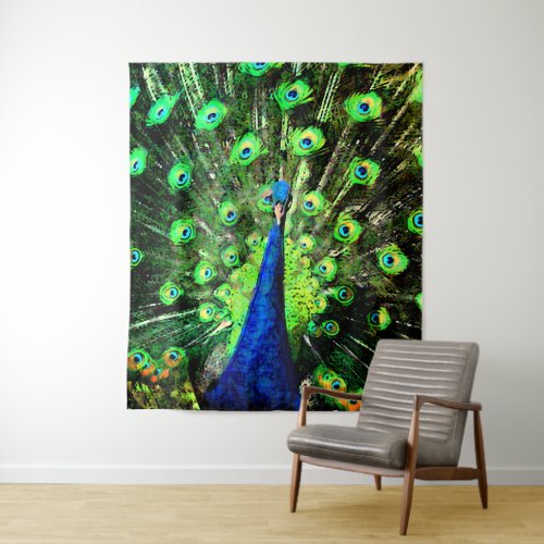 Peacock Strut Tapestry
