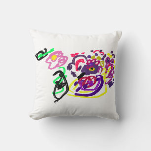 Peacock style throw pillow