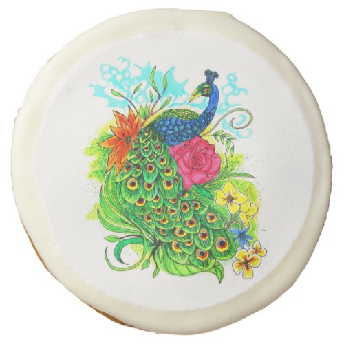 Peacock Sugar Cookie