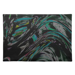 Peacock Swirl Cloth Placemat