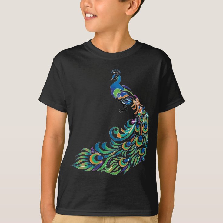 Peacock T Shirt Zazzle 0832