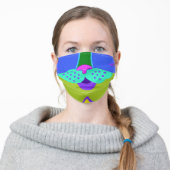 Peacock Tabby Adult Cloth Face Mask (Worn)