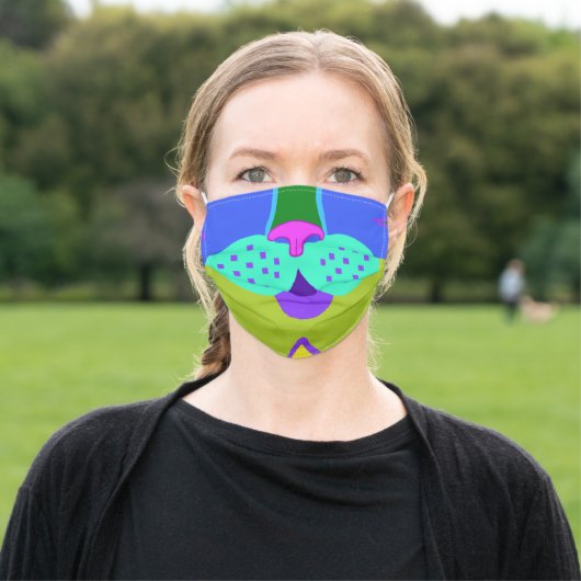 Peacock Tabby Adult Cloth Face Mask (Outside)