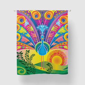 Peacock Tail Radiance Blackout Curtains