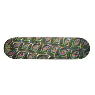 Peacock Tail Skateboard Deck