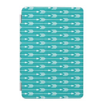 Peacock Teal Arrows Pattern Ipad Mini Cover by heartlockedcases at Zazzle