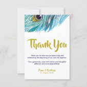 PEACOCK THANK YOU CARD (Front)