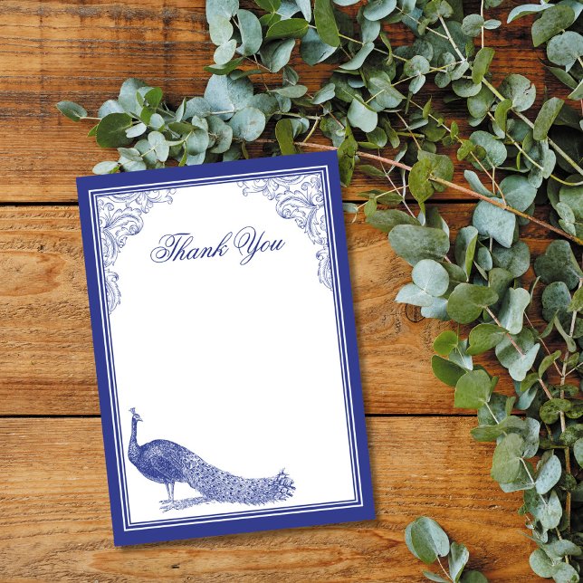 Peacock Thank You Card (Creator Uploaded)