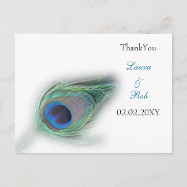 peacock ThankYou Cards