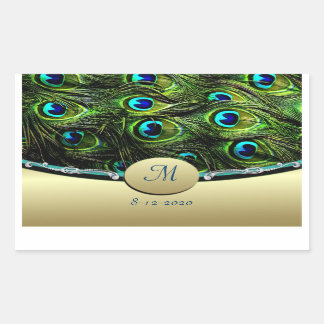 Peacock Theme Wedding Envelope Seals