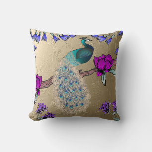 Peacock Throw Pillow