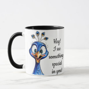 Peacock to Improve Humor Mug