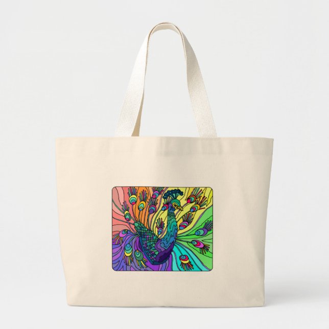 Peacock Tote Bag (Front)