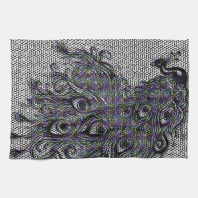 Peacock Towel (Horizontal)