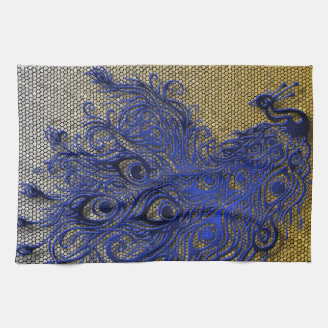 Peacock Towel (Horizontal)