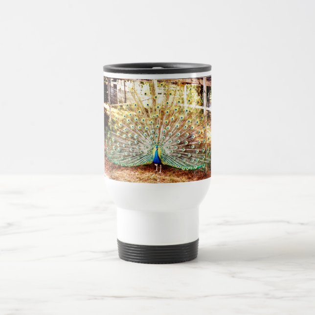Peacock Travel Mug (Center)