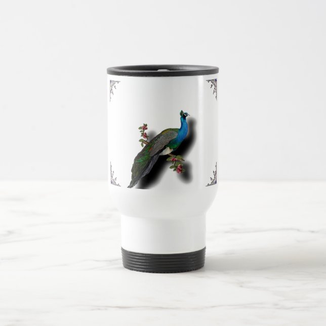 peacock travel mug (Center)