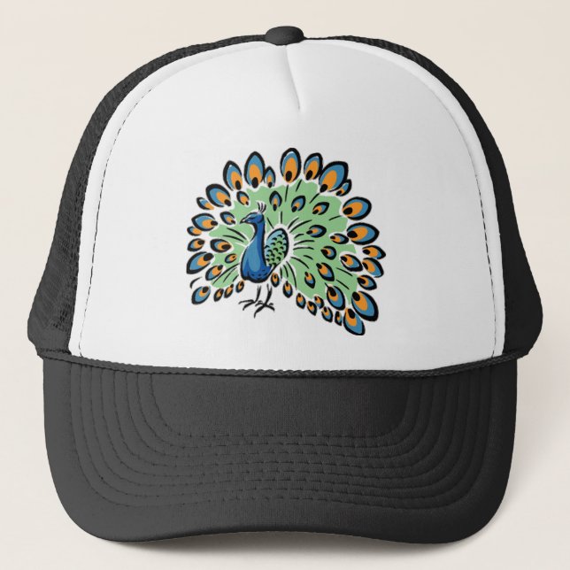 Peacock Trucker Hat (Front)