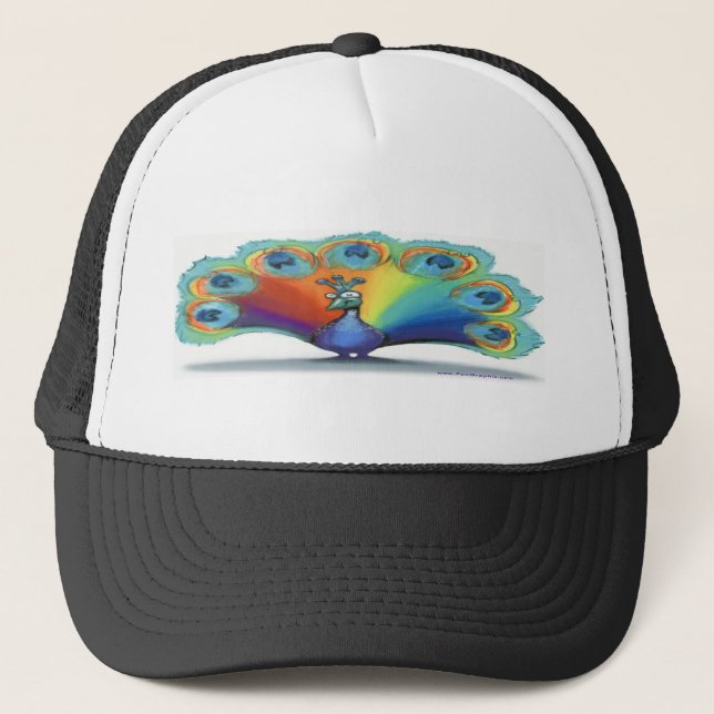Peacock Trucker Hat (Front)