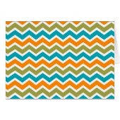 Peacock Vibrant Tribal Zigzag (Front Horizontal)