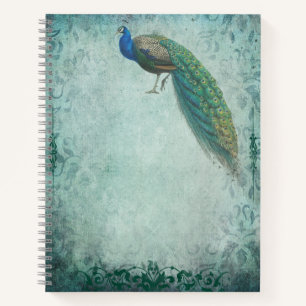 Peacock Vintage Style Sketchbook Journal