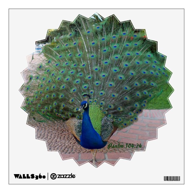 Peacock Wall Decal (Front)
