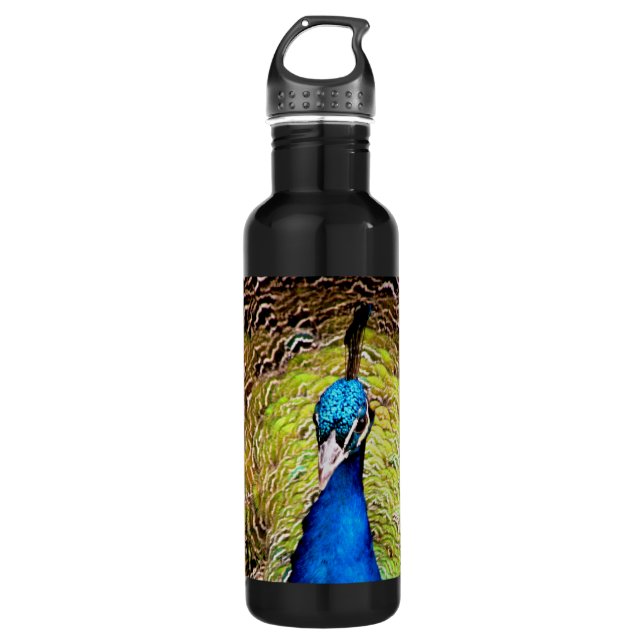 Peacock Water Bottle (Front)