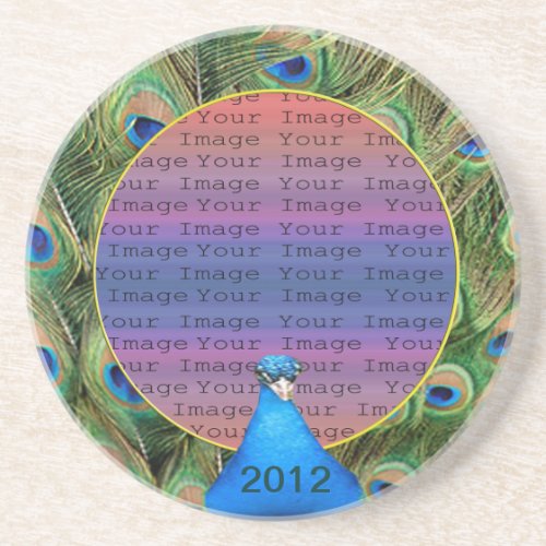 Peacock Wedding Coaster