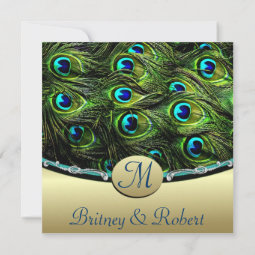 Peacock Wedding Invitations | Zazzle