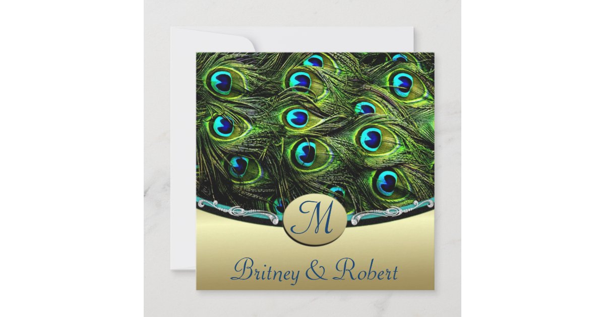 Peacock Wedding Invitations | Zazzle