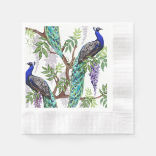 Peacock Wedding Napkins
