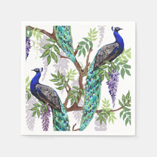 Peacock Wedding Napkins