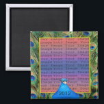 Peacock Wedding Photo Magnet<br><div class="desc">Your event will have the perfect photo finish when your guests take home these photo magnets as their favors. These trendy photo magnets offer a unique, and functional, way to display photos. Great for photos of your event to give to each of your guest as a remembrance of your special...</div>