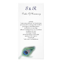 peacock Wedding program