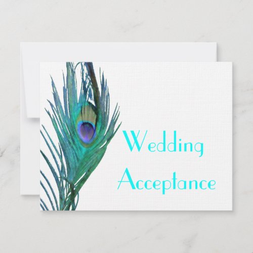 Peacock Wedding Response 2