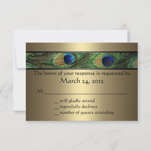 Peacock Wedding RSVP