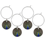 Peacock Wine Charm