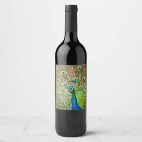 Peacock Wine Label